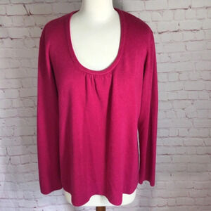 Just My Size Pink Long Sleeve Sweater - Size 3X